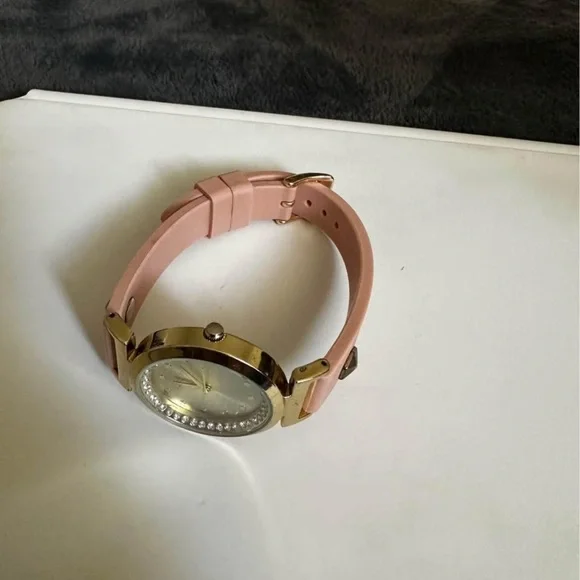 Francesca's Collections Pink and Gold Watch - Picture 2 of 6
